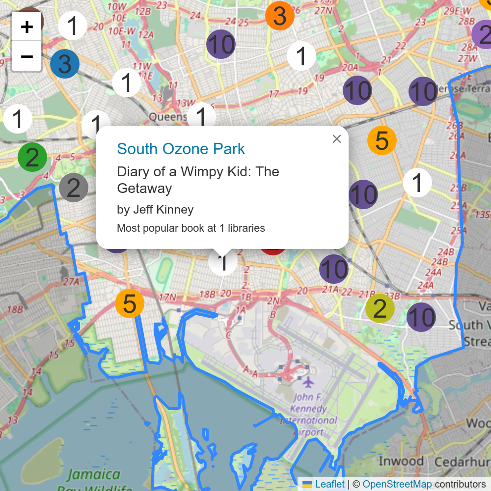 Screenshot of the map
